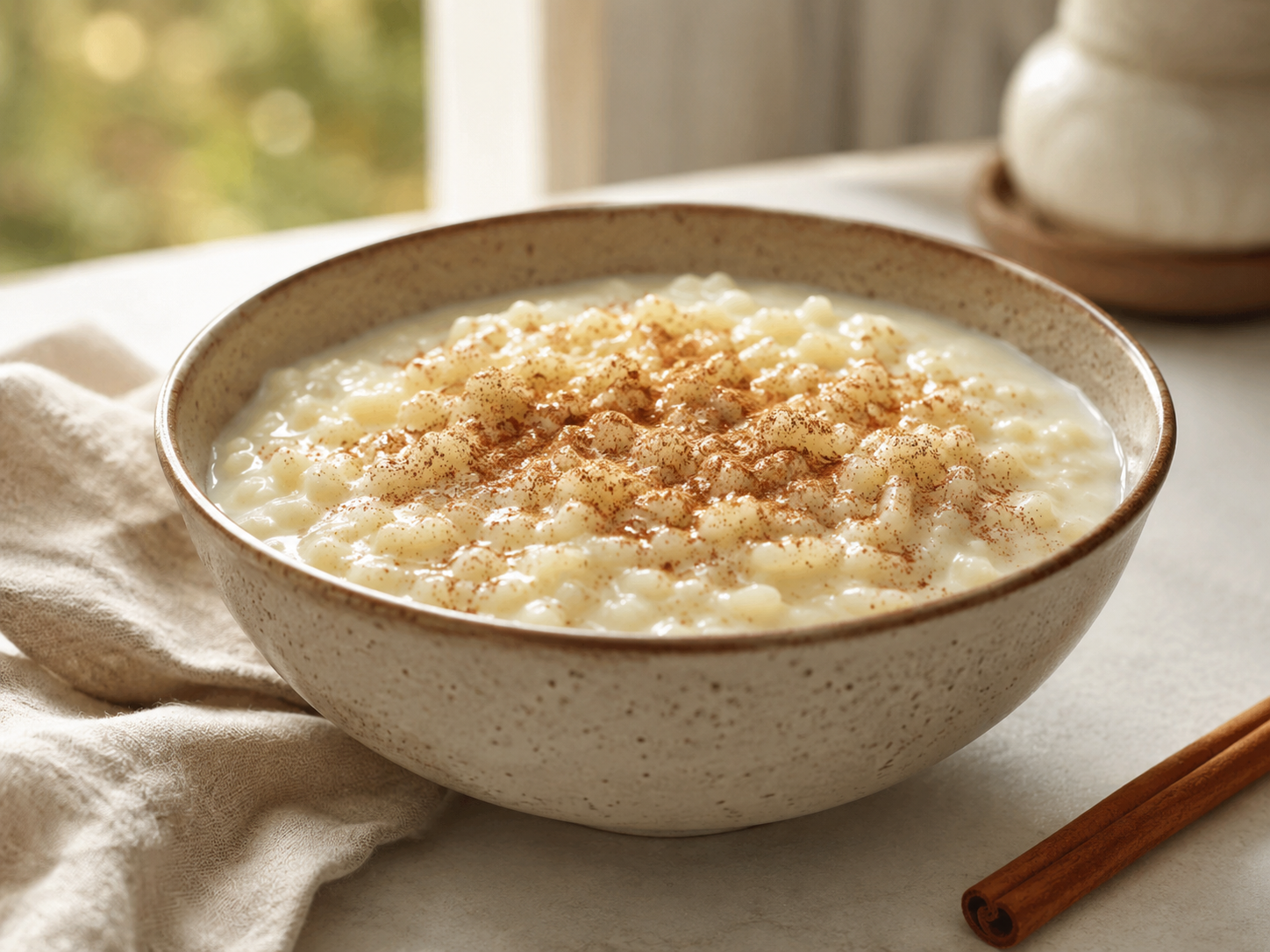 Arroz Doce Cremoso com Leite Condensado e Canela